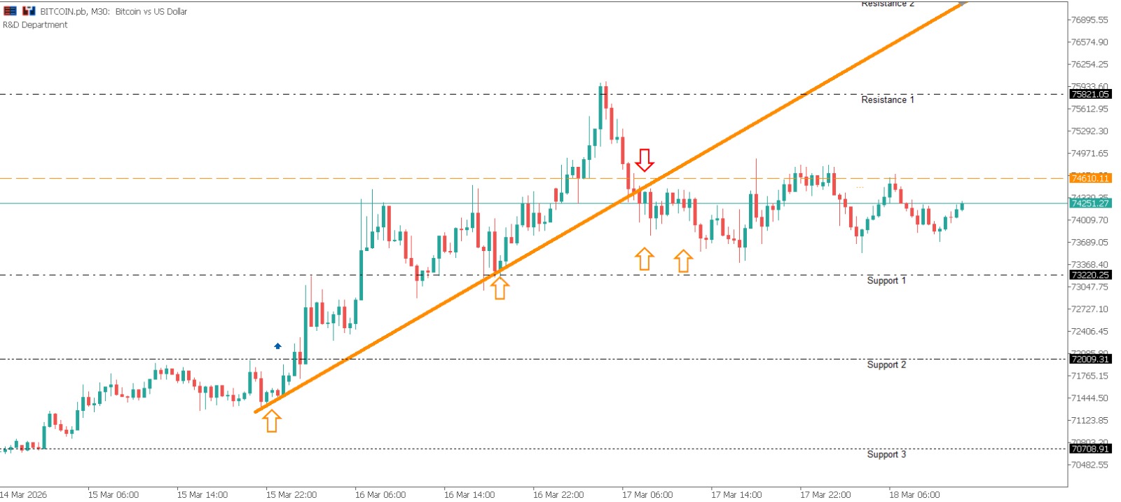 BTCUSD Daily Market Bulletin - BTC/USD